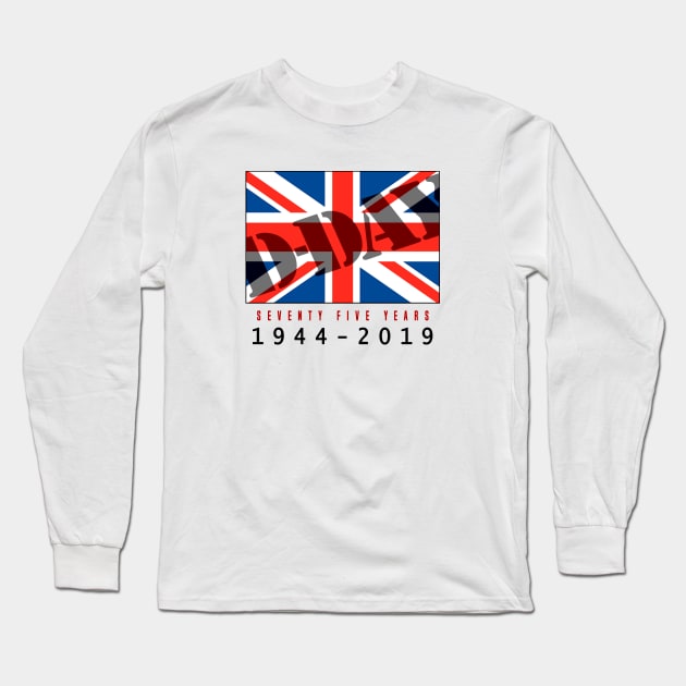 D-Day 75th Anniversary Long Sleeve T-Shirt by SeattleDesignCompany